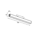 Трековый линейный светильник Hesby Lighting ElDeko, 12Вт-4000К, чёрный HSBL_0078