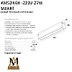 Трековый однофазный светильник AM Group AM524 BK-220V-27W SMART