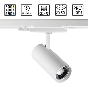 Трековый трехфазный светильник Novotech Port Nail 359585