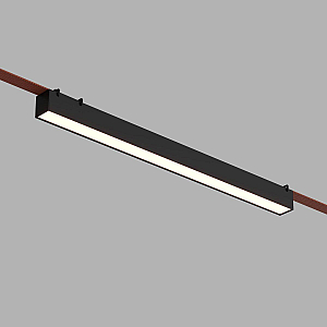 Трековый однофазный светильник Denkirs Belty linear DK5576-BK