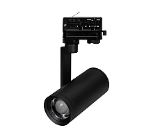 Трековый трехфазный светильник Arlight LGD-URANUS-4TR-R75-18W/25W Warm3500-MIX (BK, 20-50 deg, side holder, 230V) (IP20 Металл) 055807