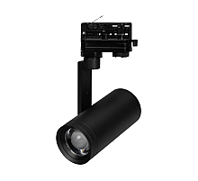 Трековый трехфазный светильник Arlight LGD-URANUS-4TR-R75-18W/25W Warm3500-MIX (BK, 20-50 deg, side holder, 230V) (IP20 Металл) 055807