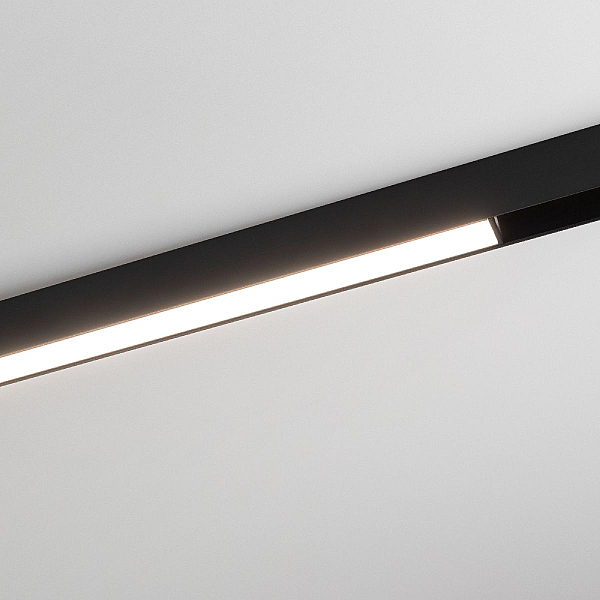 Трековый магнитный светильник Arlight MAG-FLAT-25-L600-18W Day4000 (BK, 100 deg, 24V, DALI) 046334