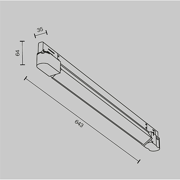 Трековый светильник Maytoni Technical TR196-3-20W2.7K-B