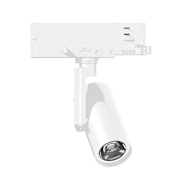 Трековый трехфазный светильник Arlight LGD-ARTIFACT-4TR-R65-18W Warm3000-MIX (WH, 20 deg, DALI, 230V) (IP20 Металл) 057111