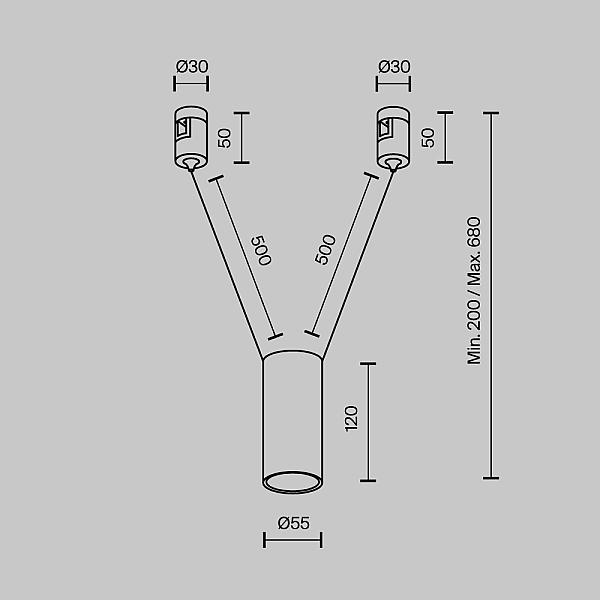 Трековый светильник Maytoni Technical TR157-1-12W3K-PT