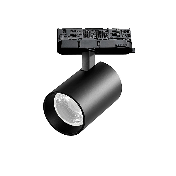Трековый трехфазный светильник Quattro LED 36G с адаптером Lightstar Alta Base A5347QT36G (215347 + 594037 + 215303)