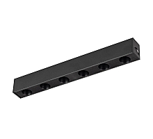 Трековый магнитный светильник Arlight MAG-DOTS-25-L200-6W Warm3000 (BK, 30 deg, 24V, DALI) 046323