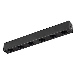 Трековый магнитный светильник Arlight MAG-DOTS-25-L200-6W Warm3000 (BK, 30 deg, 24V, DALI) 046323