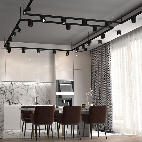 Трековый трехфазный светодиодный светильник Novotech Port Groda 358779