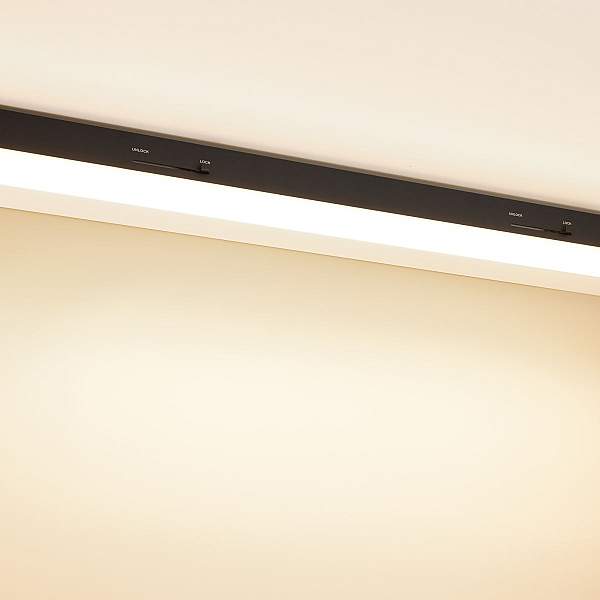 Трековый трехфазный светильник Arlight LGD-LUNGO-4TR-L600-20W-30W Warm3000 (Черный, 120 deg, 230V) (IP20 Металл) 064222