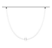Трековый магнитный светильник Arlight MAG-ORIENT-TUBE-ELASTIC-R25-L5000-70W Warm3000 (BK, 360 deg, 48V) 044337