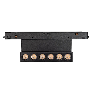 Трековый магнитный светильник Arlight MAG-ORIENT-DOTS-FOLD-S195-6W Day4000 (BK, 30 deg, 48V) 041921