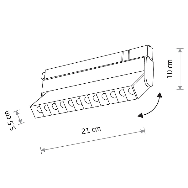 Трековый магнитный светильник Nowodvorski Focus Led White 11635