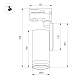 Трековый трехфазный светильник Arlight LGD-URANUS-4TR-R65-10W Warm3500-MIX (BK, 20-50 deg, side holder, 230V) (IP20 Металл) 055806