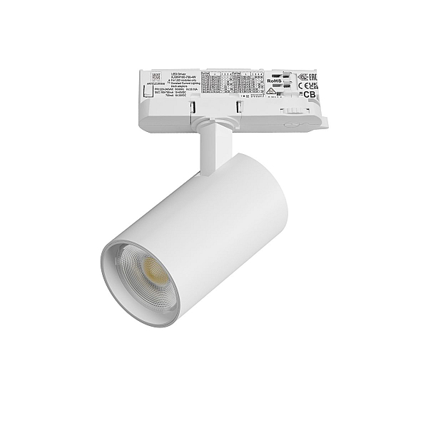 Трековый трехфазный светильник Quattro LED с адаптером Lightstar Alta Base A5136QT (215136 + 594036)
