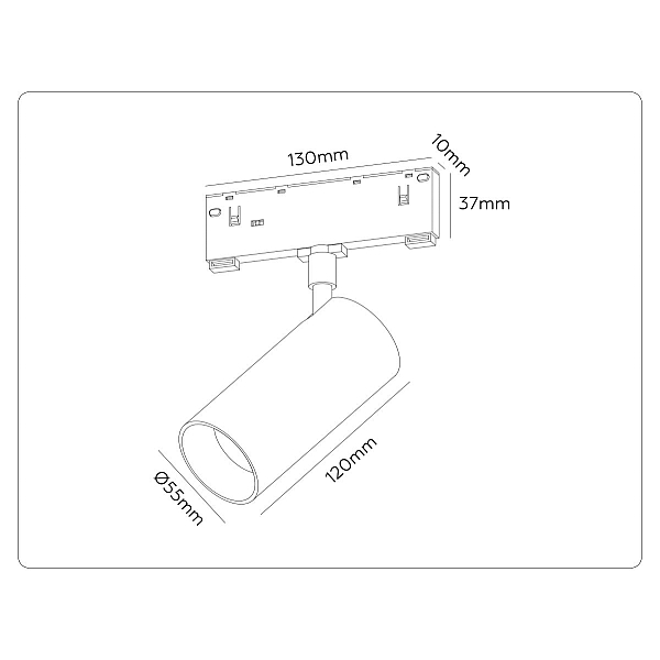 Трековый магнитный светильник с переключателем цв. темп. Ambrella Light GL2309