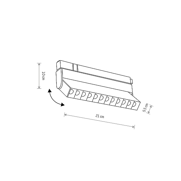 Трековый магнитный светильник Nowodvorski Focus Led Black 10646