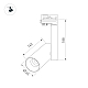 Трековый светильник Arlight SP-Polo-Track-Pipe-R65-8W Day4000 027486