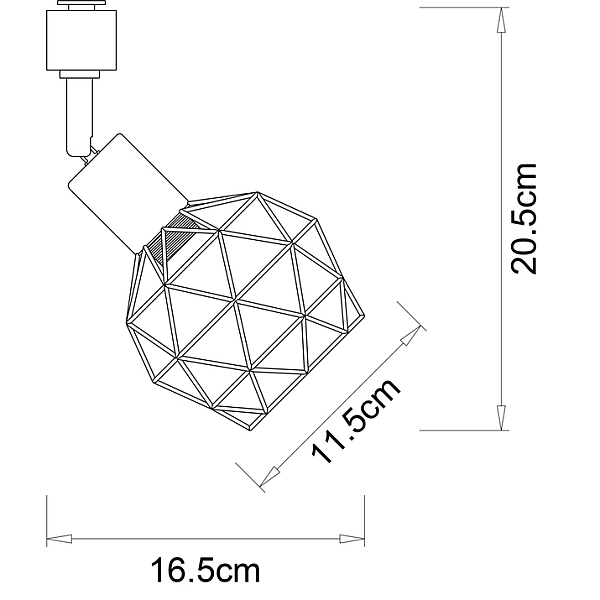 Трековый светильник Arte Lamp Sospiro A6141PL-1GO