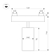 Трековый светильник Arlight ART-INBELT-SPOT-R45-7W Day4000-MIX (BK, 25 deg, 48V, DALI) 051350