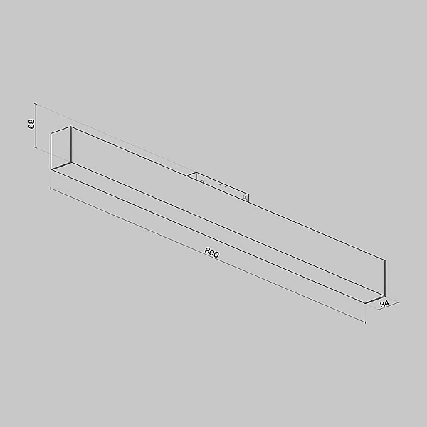 Трековый светодиодный светильник для магнитного шинопровода Maytoni Track lamps TR012-2-20W3K-B