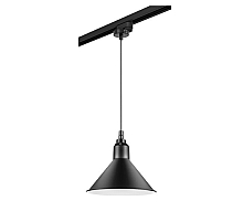 Трековый светильник Lightstar Track 1 black L1T765027 (765027+592007)