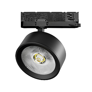 Трековый трехфазный светильник Quattro LED с адаптером Lightstar Alta Pro A5637QT (215637 + 594047)