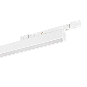 Трековый магнитный светильник Arlight MAG-MICROCOSM-FLAT-L300-10W Warm3000 (WH, 100 deg, 24V) (IP20 Металл) 051818