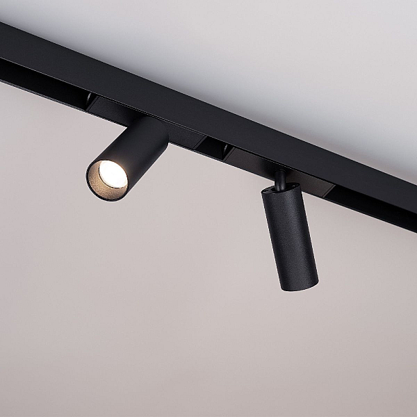 Трековый магнитный светильник Arlight MAG-SPOT-25-R90-9W Day4000 (BK, 30 deg, 24V, DALI) 046300