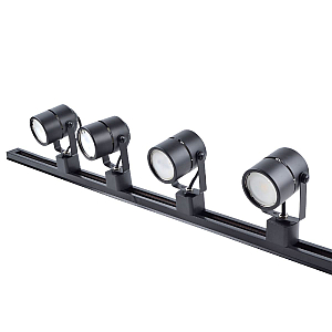 Трековый однофазный светильник (2 шт.) Volpe UBL-Q321 GU10/K BLACK SET41 UL-00010706