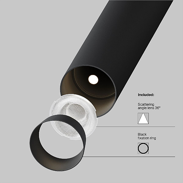 Трековый светодиодный светильник Maytoni Technical Magnetic Exility Focus T TR141-2-6W3K-M-B