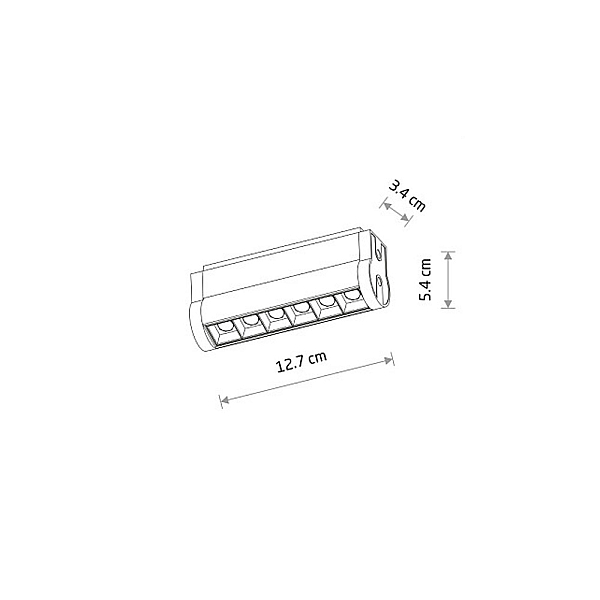Трековый магнитный светильник Nowodvorski Focus Swing Led Black 11335