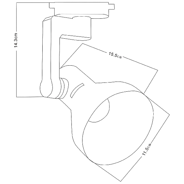 Трековый светильник Arte Lamp Nido A5106PL-1BK