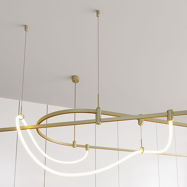 Трековый светильник Arlight ART-APRIORI-TUBE-ELASTIC-R38-L3000-36W Day4000 (Оливковый, 360 deg, 48V) (IP20 Металл) 053986(1)