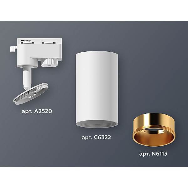 Трековый однофазный светильник Ambrella Light Track System XT6322023 (A2520, C6322, N6113)