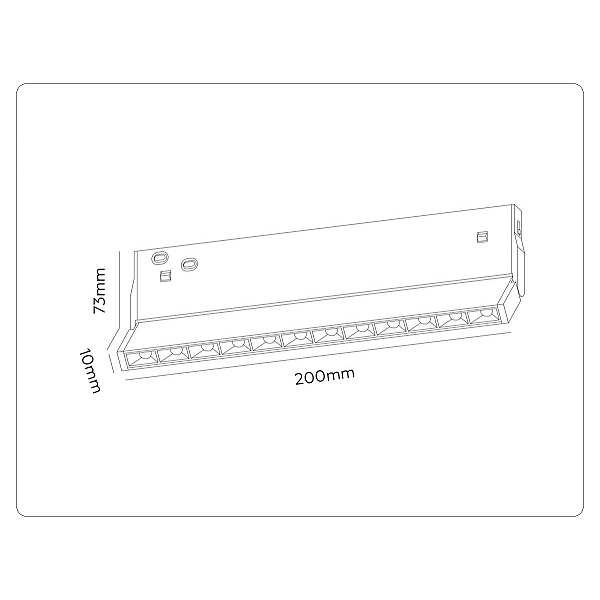 Трековый магнитный светильник с переключателем цв. темп. Ambrella Light GL2359