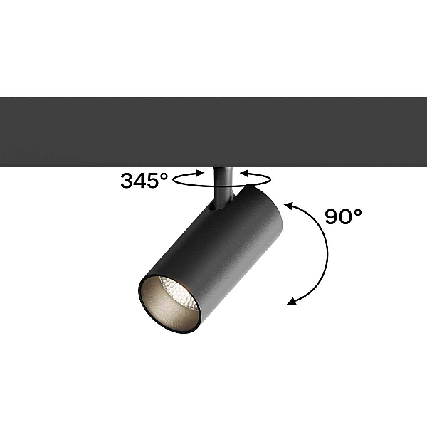 Трековый точечный светильник Hesby Lighting ElDeko, 12Вт-4000К, чёрный HSBL_0076