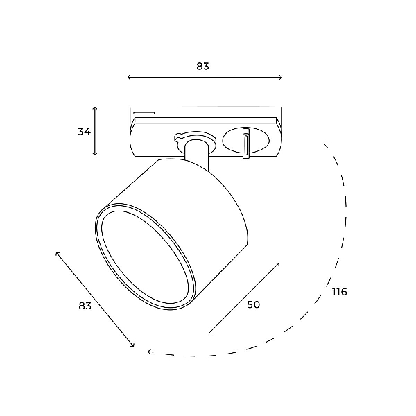 Трековый однофазный светильник Hesby Lighting Skylite HSBL_0219