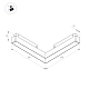Трековый магнитный светильник Arlight MAG-ORIENT-FLAT-ANGLE-L295-18W Day4000 (BK, 100 deg, 48V) (IP20 Металл) 058209