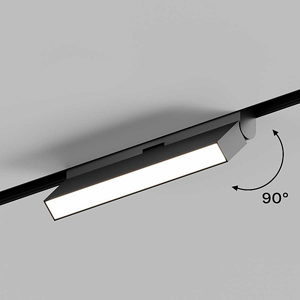 Трековый линейный светильник Hesby Lighting ElDeko, 12Вт-4000К, чёрный HSBL_0082