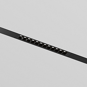 Трековый однофазный светильник Denkirs Simple Grill DK8201-BK