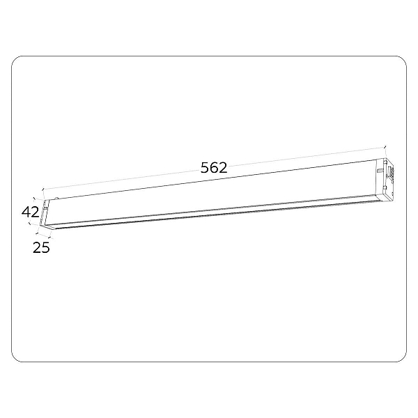 Трековый светодиодный светильник Ambrella Light Track System Magnetic 220V GL1292