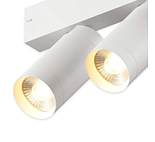 Трековый однофазный светильник AM Group Plain Opal AM590 2X10W 3000K WH