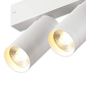 Трековый однофазный светильник AM Group Plain Opal AM590 2X10W 3000K WH