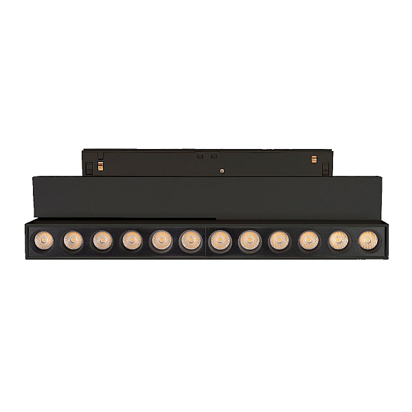 Трековый светодиодный светильник Arlight MAG-ORIENT-DOTS-FOLD-S230-12W Day4000-MIX (BK, 30 deg, 48V, DALI) 041864