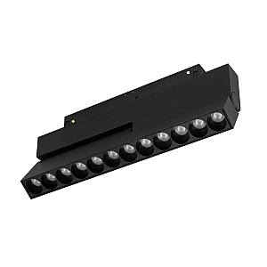 Трековый магнитный светильник Arlight MAG-ORIENT-DOTS-FOLD-S230-12W Day4000-MIX (BK, 30 deg, 48V, DALI) 041864