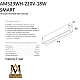 Трековый однофазный светильник AM Group AM523 WH-220V-18W SMART