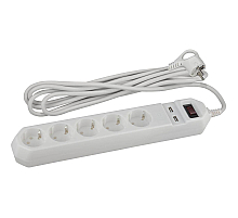 Сетевой фильтр Эра USF-5es-1.5m-USB-W Б0019037