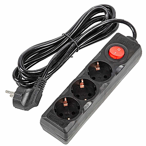 Удлинитель бытовой Uniel Ultra S-GCU3-3B BLACK UL-00010017
